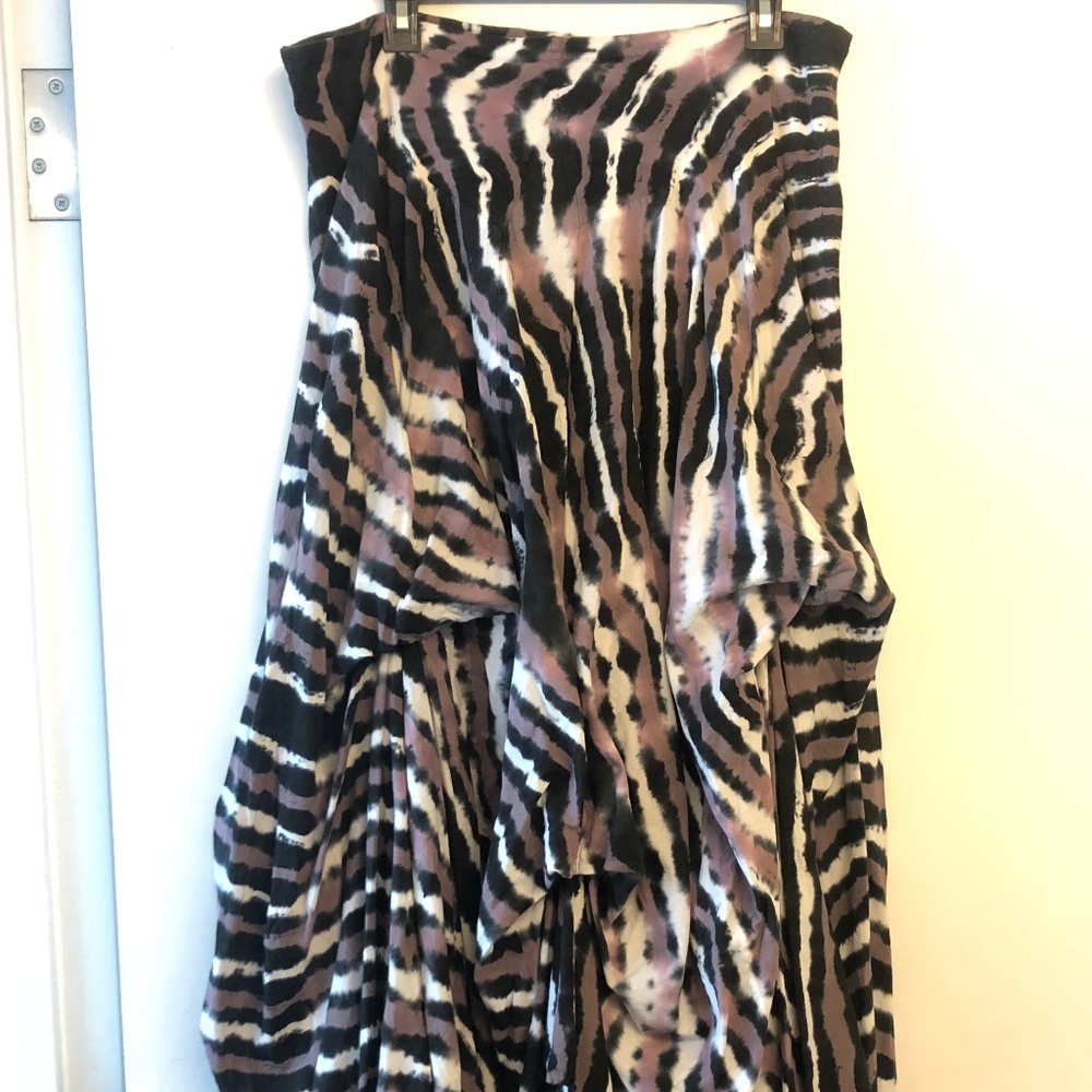 Luna Luz Sleeves Purple Animal Print Dress